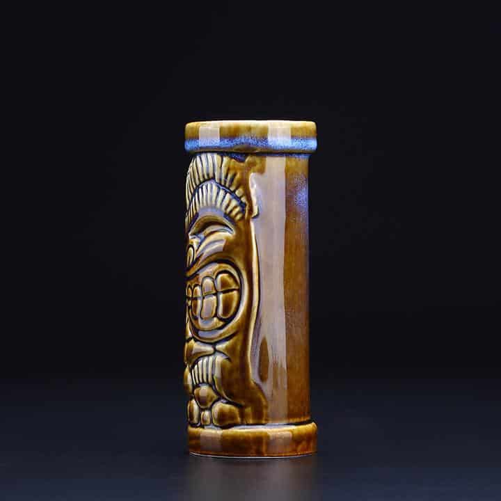 Profil du Verre Tiki Marron en Céramique
