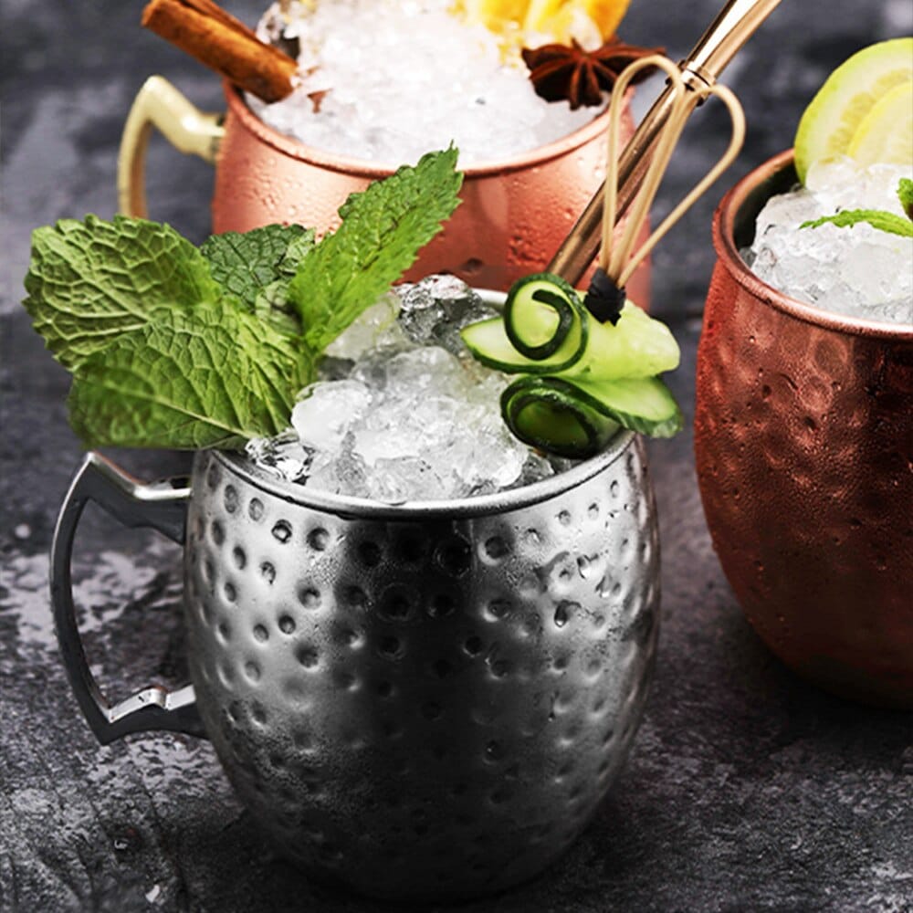 Verre Moscow Mule Gris