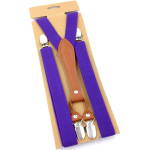 Bretelles en Cuir Barman violet