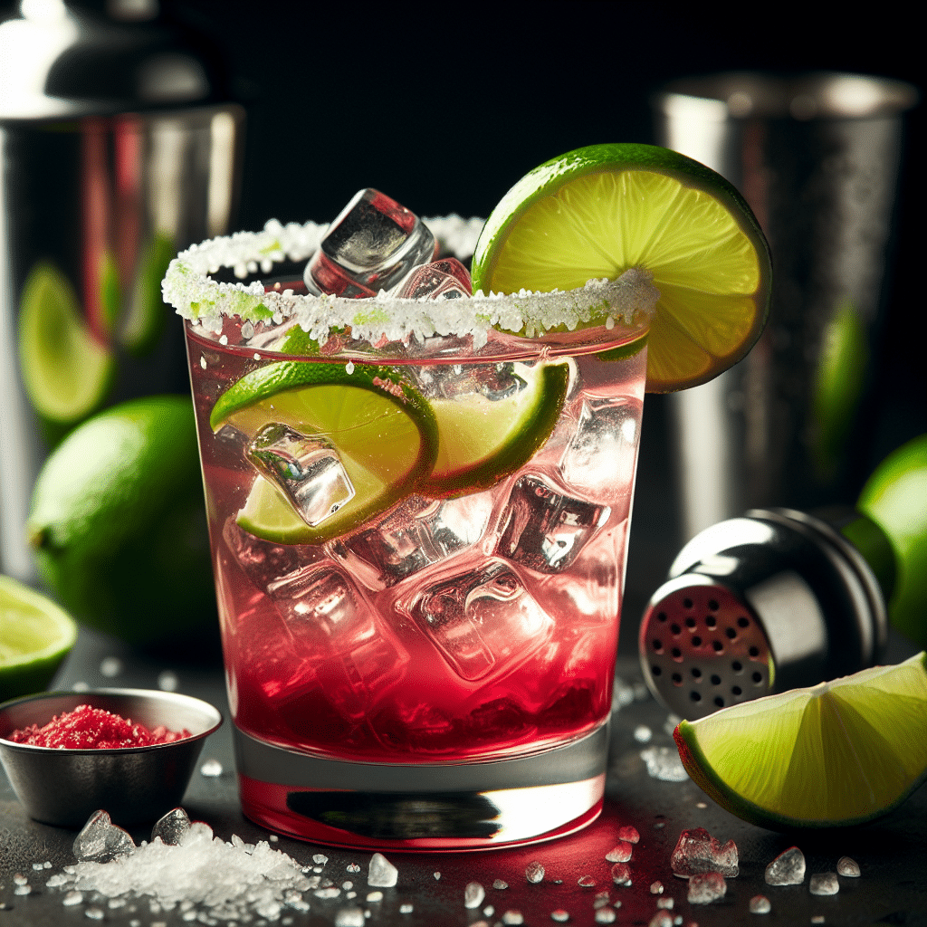 Fête sur la Plage : Cocktail D'été aux Saveurs de Tequila, Citron Vert et Grenadine
