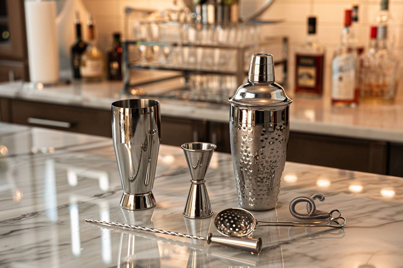 Couvercle De Shaker à Cocktail En Acier Inoxydable - Motif Verre Tressé, Design élégant Pour Barman Amateur Ou Pro, 7.5cm