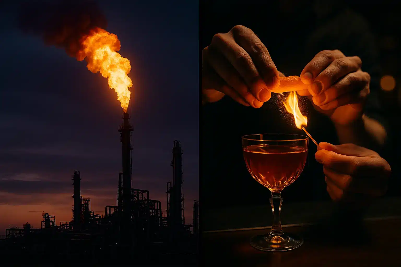 torchage and zests de lindustrie au cocktail