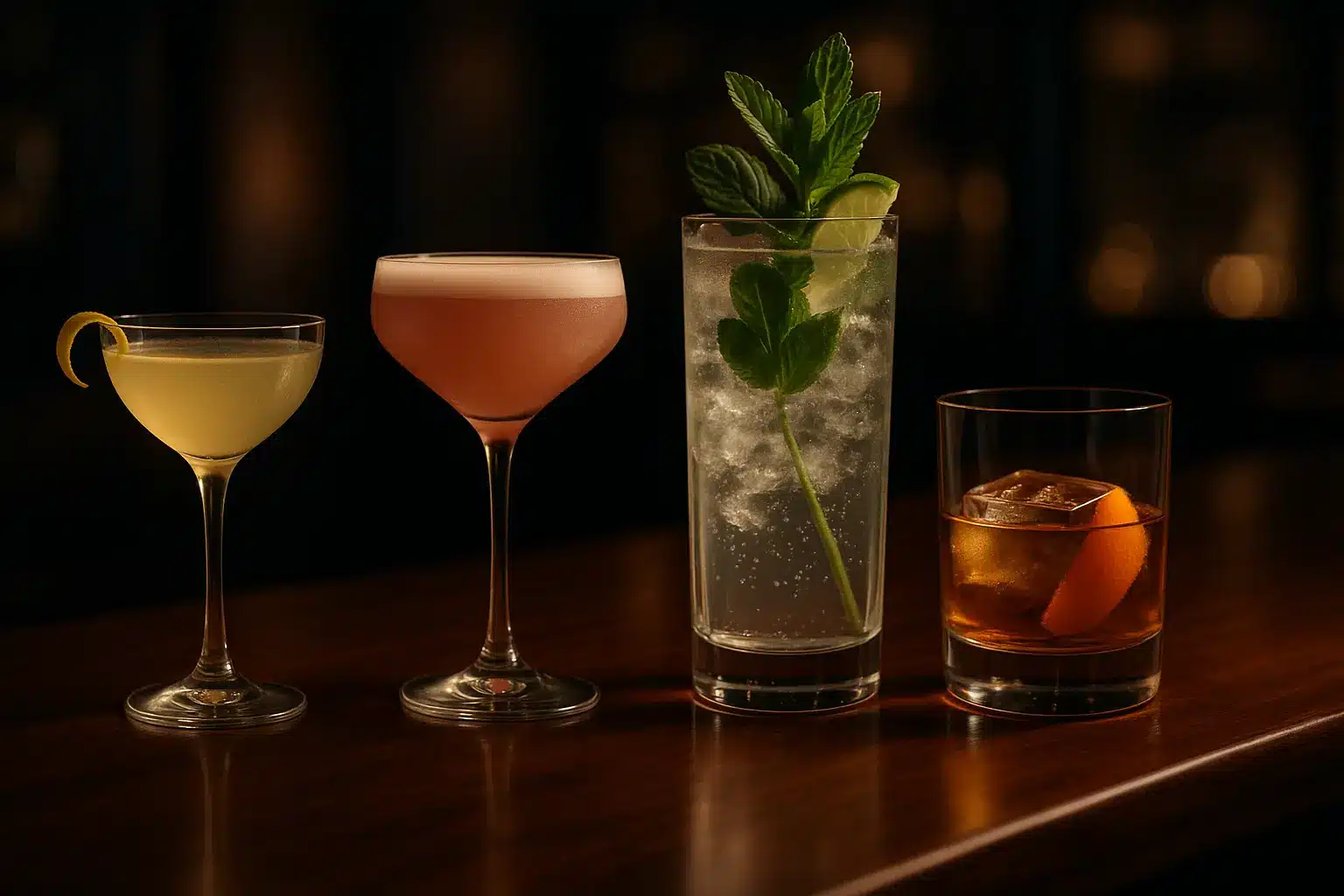 verres a cocktail types